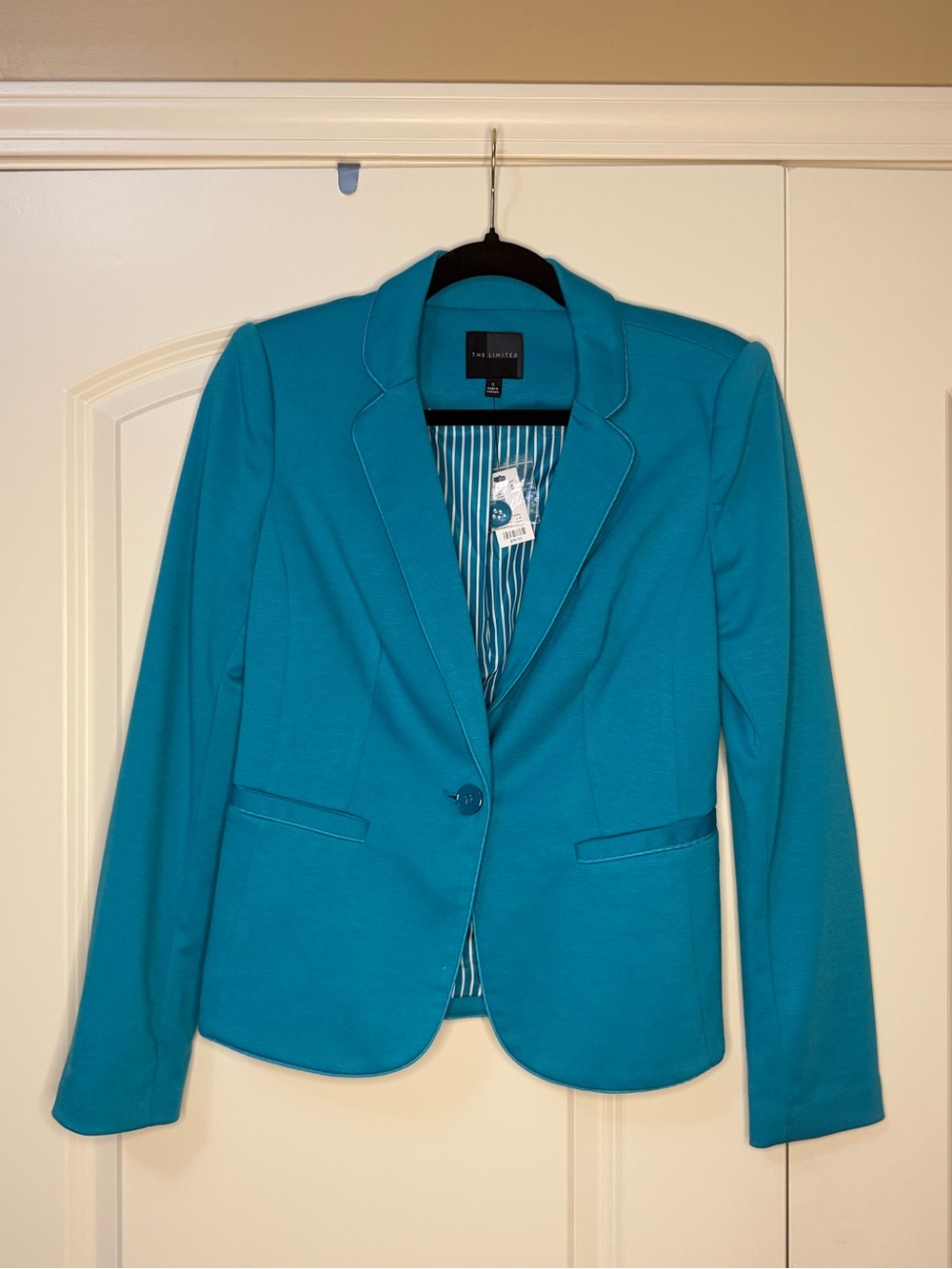 The Limited Women's Teal Single-Button Blazer